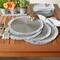 DII&#xAE; 15&#x22; Round Gray Fringed Placemat Set, 6ct.